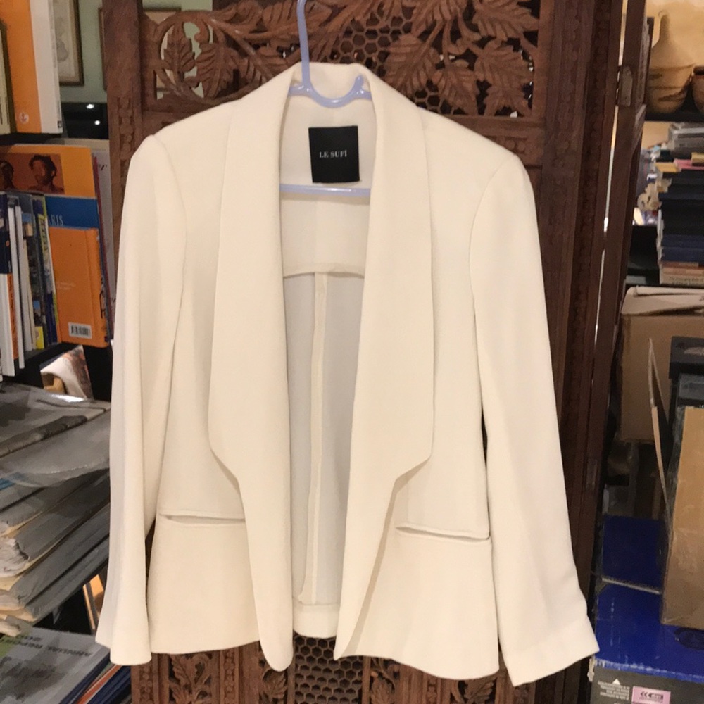 Blazer with shawl lapel